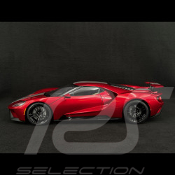 Ford GT 2017 Liquid Red / Bandes Argentées 1/12 Autoart 12106