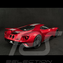 Ford GT 2017 Liquid Red / Bandes Argentées 1/12 Autoart 12106