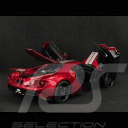Ford GT 2017 Liquid Red / Silver Stripes 1/12 Autoart 12106