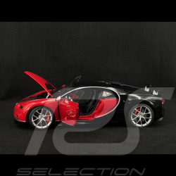Bugatti Chiron 2017 Italian Red / Nocturne Black 1/12 Autoart 12113