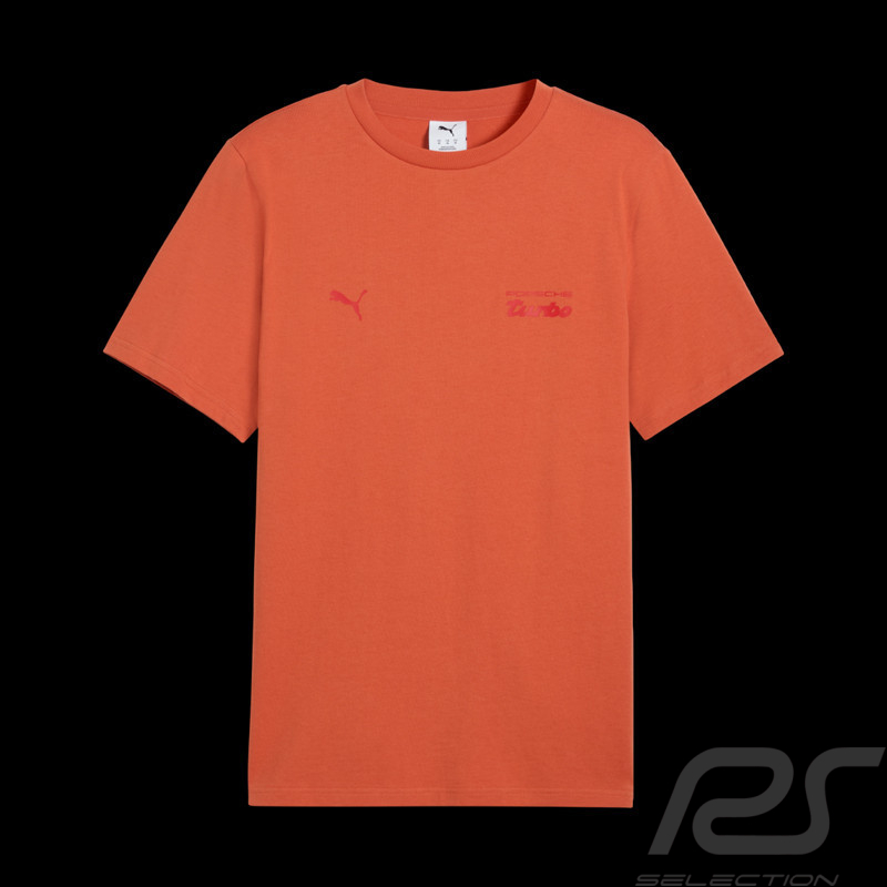 T-shirt Porsche Turbo Puma Orange 634495-20 - mixte