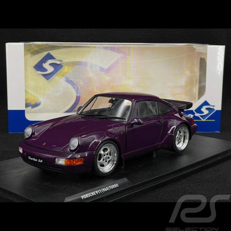 Porsche 911 Turbo Type 964 1990 Violet Blue Metallic 1/18 Solido S1803412