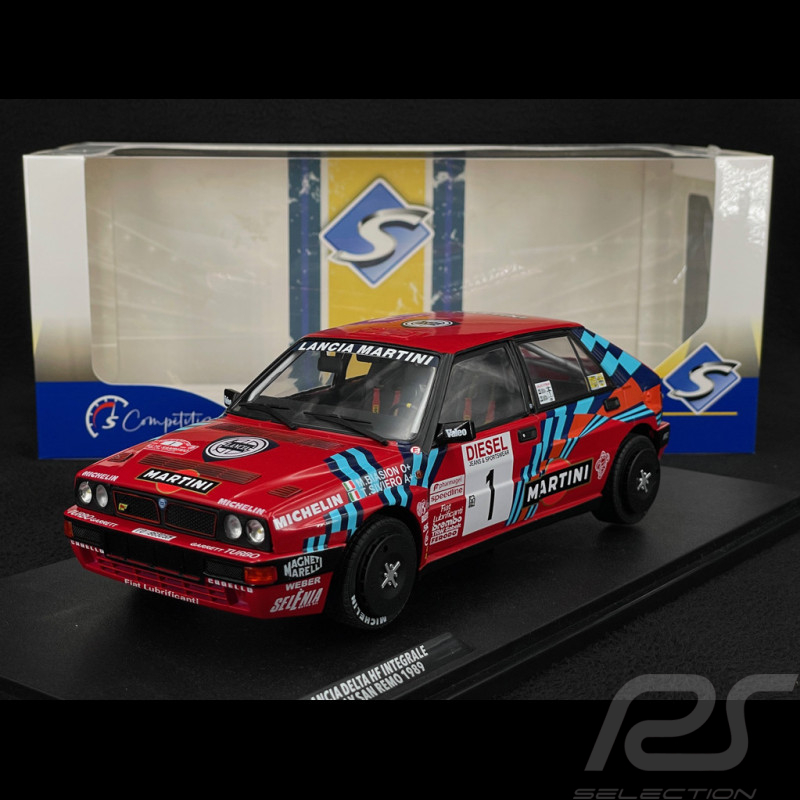 Lancia Delta HF Integrale n° 1 Martini Winner Sanremo Rally 1989 1/18 Solido S1807808