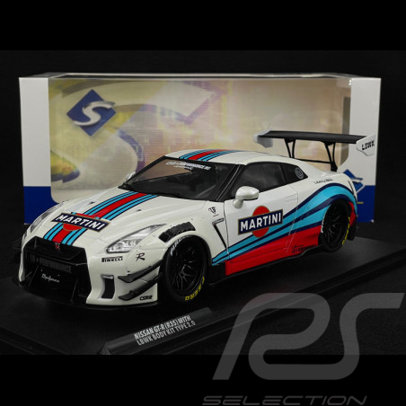 Nissan GT-R R35 Liberty Walk Body Kit 2.0 Martini 2024 White 1/18 Solido S1805819