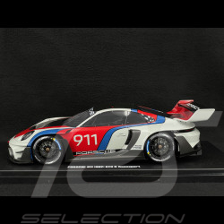 Porsche 911 GT3 R Type 992 n° 911 Rennsport 2023 Blanc / Bleu / Rouge 1/18 GT Spirit GT495