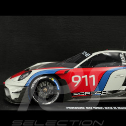 Porsche 911 GT3 R Type 992 n° 911 Rennsport 2023 Blanc / Bleu / Rouge 1/18 GT Spirit GT495