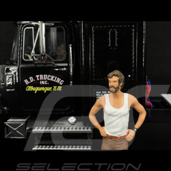 Duo Camion Mack RL 700L 1974 Noir Convoy + Figurine Rubber Duck 1/18 Road Kings
