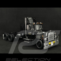 Set von Lastwagen Mack RL 700L 1974 Schwarz Convoy + Rubber Duck Figur 1/18 Road Kings