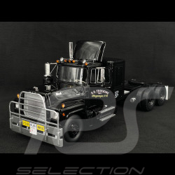 Set von Lastwagen Mack RL 700L 1974 Schwarz Convoy + Rubber Duck Figur 1/18 Road Kings