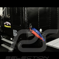 Set von Lastwagen Mack RL 700L 1974 Schwarz Convoy + Rubber Duck Figur 1/18 Road Kings