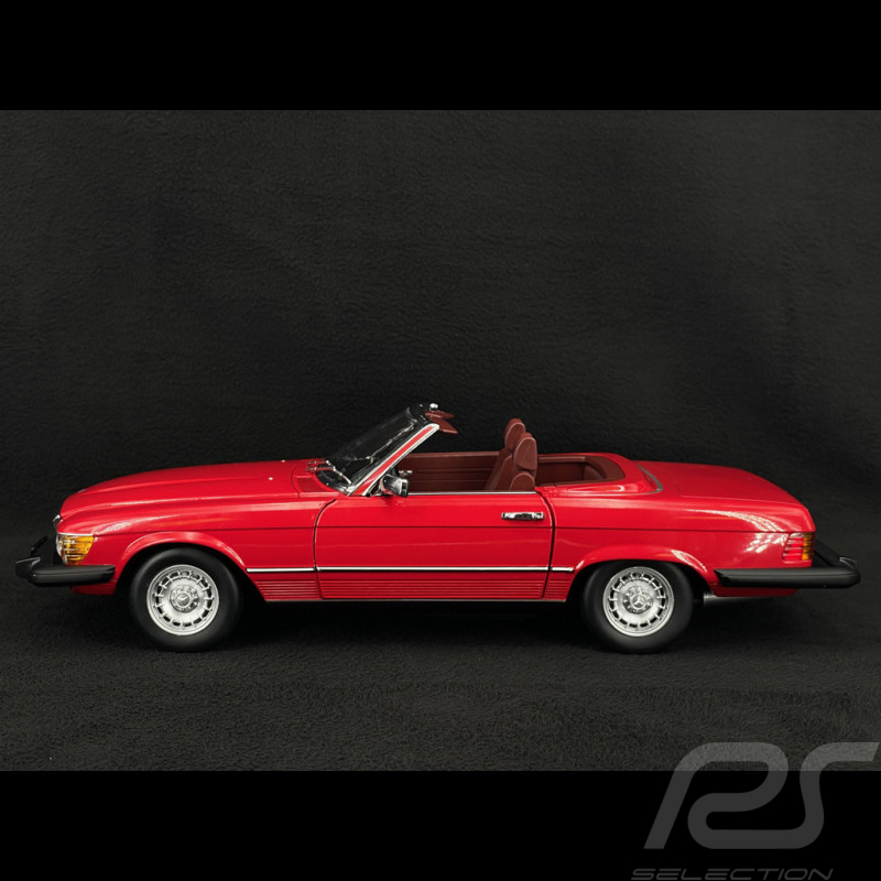 Mercedes 450 SL R107 1985 Rouge US Version Bobby Ewing Dallas 1/12 KK Scale KKDC120261