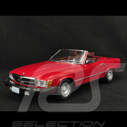 Duo Mercedes 450 SL R107 1985 Rouge US Version + Figurine Bobby Ewing Dallas 1/12 KK Scale