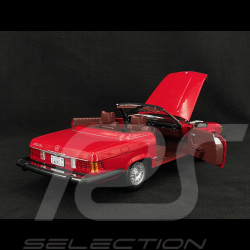Set von Mercedes 450 SL R107 1985 Rot US Version + Bobby Ewing Dallas Figur 1/12 KK Scale