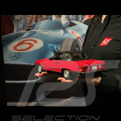 Set of Mercedes 450 SL R107 1985 Red US Version + Bobby Ewing Dallas Figurine 1/12 KK Scale
