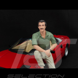 Duo Ferrari 308 GTS Quattrovalvole 1982 Rouge US Version + Figurine Thomas Magnum 1/12 KK Scale