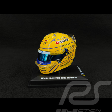 Ferrari Helm Lewis Hamilton n° 44 8. Miami GP 2025 F1 1/5 LookSmart LSHEL015