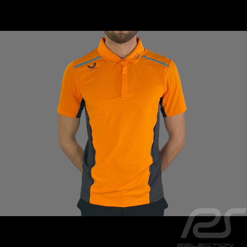 McLaren F1 Team Polo Shirt Norris Piastri Exclusive Team Papaya Orange TM4716F1-076 - Men's
