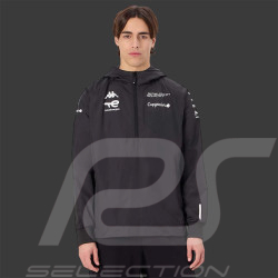 Sweat Peugeot Sport Asteodi Hoodie à Capuche Zippé 2025 Noir Kappa 351X8FW - Homme