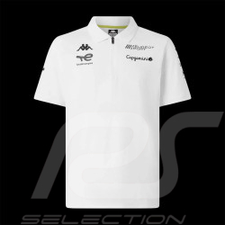 Peugeot Sport Zip-Neck Polo Shirt 2025 White Kappa 37231KW - Men's