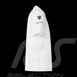 Polo Peugeot Sport Col Zippé 2025 Blanc Kappa 37231KW - Homme