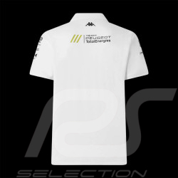 Peugeot Sport Poloshirt mit Reißverschluss am Kragen 2025 Weiß Kappa 37231KW – Herren