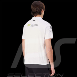 Peugeot Sport Poloshirt mit Reißverschluss am Kragen 2025 Weiß Kappa 37231KW – Herren