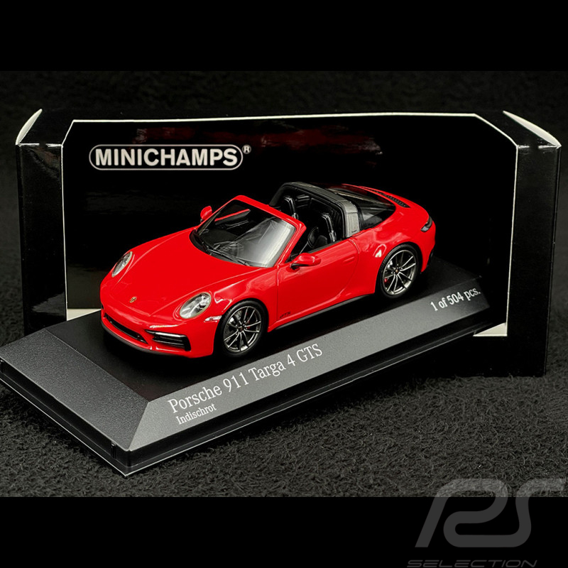 Porsche 911 Targa 4 GTS Type 992 2022 Rouge Indien 1/43 Minichamps 410061060