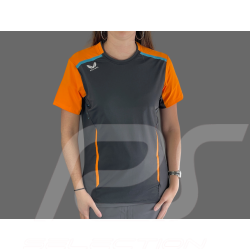 T-shirt McLaren F1 Team Norris Piastri Exclusif Ecurie Phantom / Orange Papaye TF4717-217 - Femme