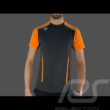 McLaren F1 Team T-Shirt Norris Piastri Exklusiv Rennstall Phantom / Papaya Orange TM4717-217 - Herren