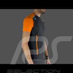 McLaren F1 Team T-Shirt Norris Piastri Exklusiv Rennstall Phantom / Papaya Orange TM4717-217 - Herren