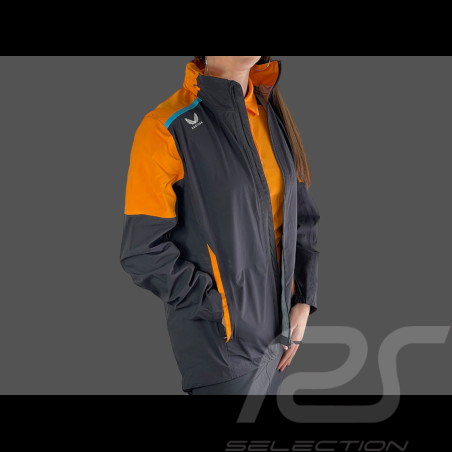 Veste McLaren F1 Team Imperméable Norris Piastri Exclusif Ecurie Phantom / Orange Papaye TF4709-217 - Femme
