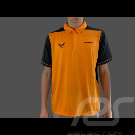 Polo McLaren F1 Team Uni Lando Norris n° 4 Orange Papaye / Phantom TM0457LN - Homme