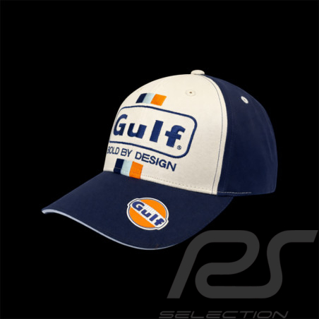 Gulf Bold Classics Cap Embroidered Navy Blue / Beige GU261KS680-003