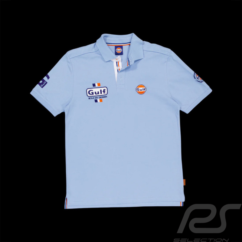 Gulf Bold Classics Polo Shirt Light Blue GU261POM01-125 - Men