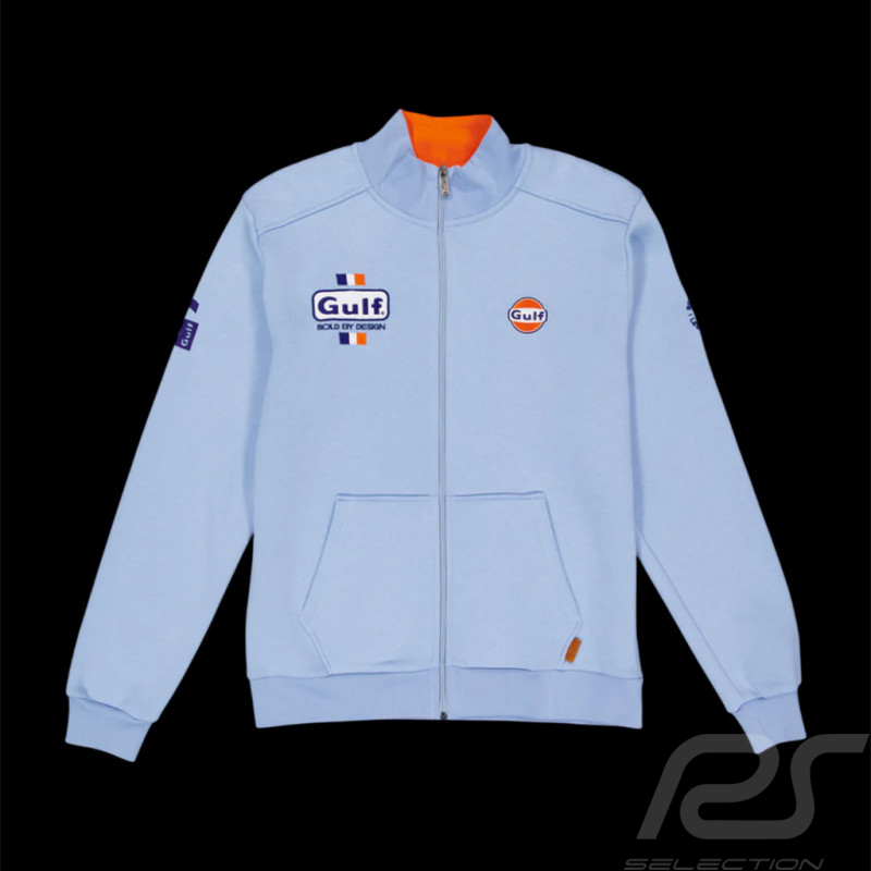 Gulf Bold Classics Zip-Up Jacke Hellblau GU261SSM01-125 - Herren