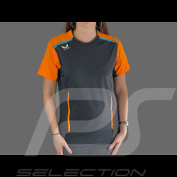 T-shirt McLaren F1 Team Norris Piastri Exclusif Ecurie Phantom / Orange Papaye TF4717-217 - Femme