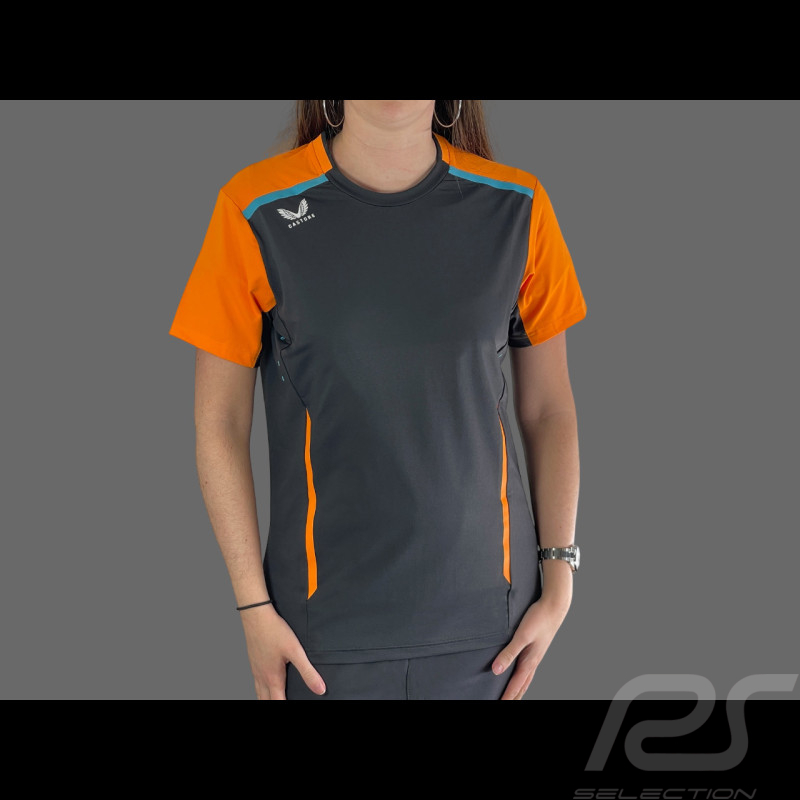 McLaren F1 Team T-shirt Norris Piastri Exclusive Team Phantom / Papaya Orange TF4717-217 - Women's