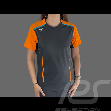 T-shirt McLaren F1 Team Norris Piastri Exclusif Ecurie Phantom / Orange Papaye TF4717-217 - Femme