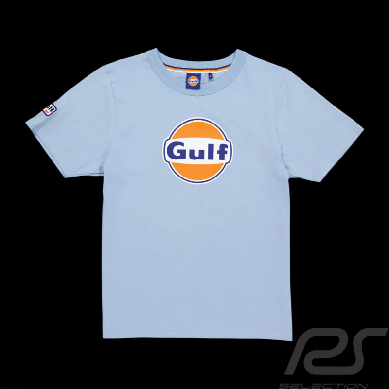 T-Shirt Gulf Racing Logo Bleu Clair GU242TSM05-125 - Homme