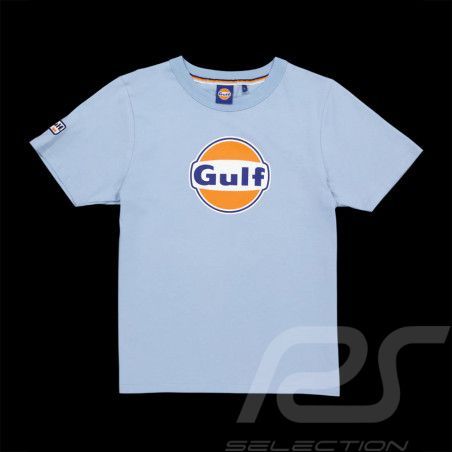 T-Shirt Gulf Racing Logo Bleu Clair GU242TSM05-125 - Homme