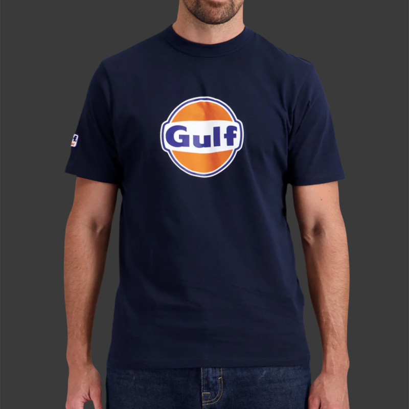 Gulf Racing Logo T-Shirt Navy Blue GU252TSM05-100 - Men
