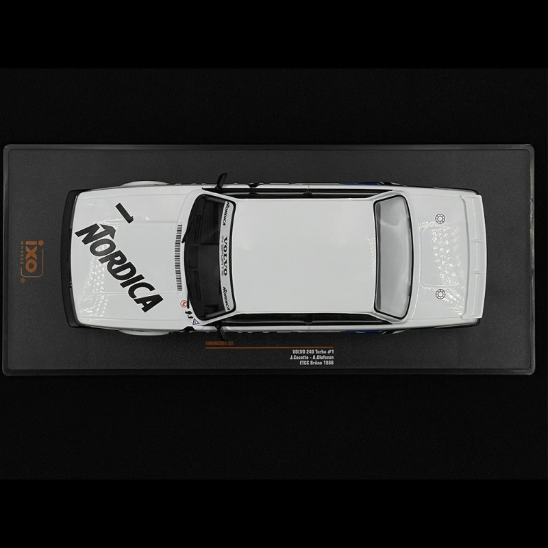 Miniature IXO 1/18 Volvo 240 Turbo #1 - Brno ETCC 1986 - Pilotes Cecotto & Olofsson