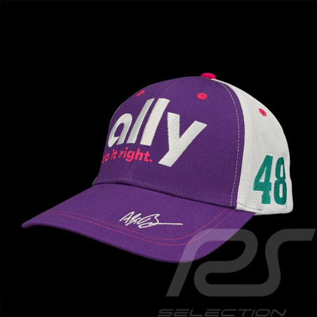Alex Bowman n° 48 Trucker-Kappe Hendrick Motorsports NASCAR Ally Team Lila / Weiß TU9135-050