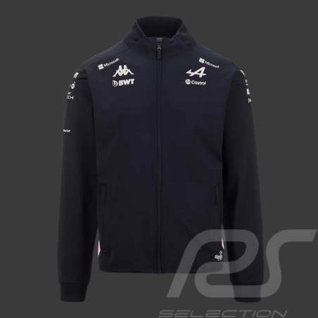 Alpine Jacke F1 Team BWT Gasly Adriso Softshell Schwarz / Blau / Rosa Kappa 351L6JW_A01 - Herren