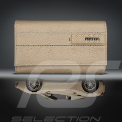 Portefeuille Ferrari en Cuir Beige 13053RCP0