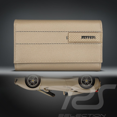 Ferrari Geldbörse Beige Leder 13053RCP0