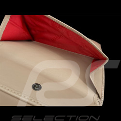 Portefeuille Ferrari en Cuir Beige 13053RCP0