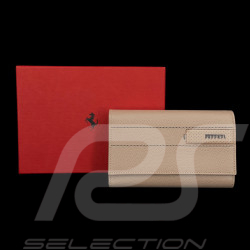 Ferrari Wallet Beige Leather 13053RCP0