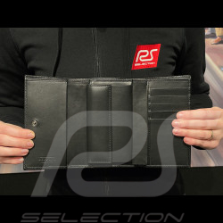 Portefeuille Ferrari en Cuir Noir 13053BLK0