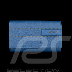 Portefeuille Ferrari en Cuir Bleu 13053BLU0
